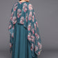 Ahalyaa Plus Size Boat Neck Maxi Ethnic Dress | Swadesiicart