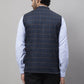 Even Apparels Men's Blue Nehru Jacket With Welt Pockets | Swadesiicart