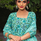 Pomcha Jaipur Morni Hand Block Cotton Anarkali Set | Swadesiicart