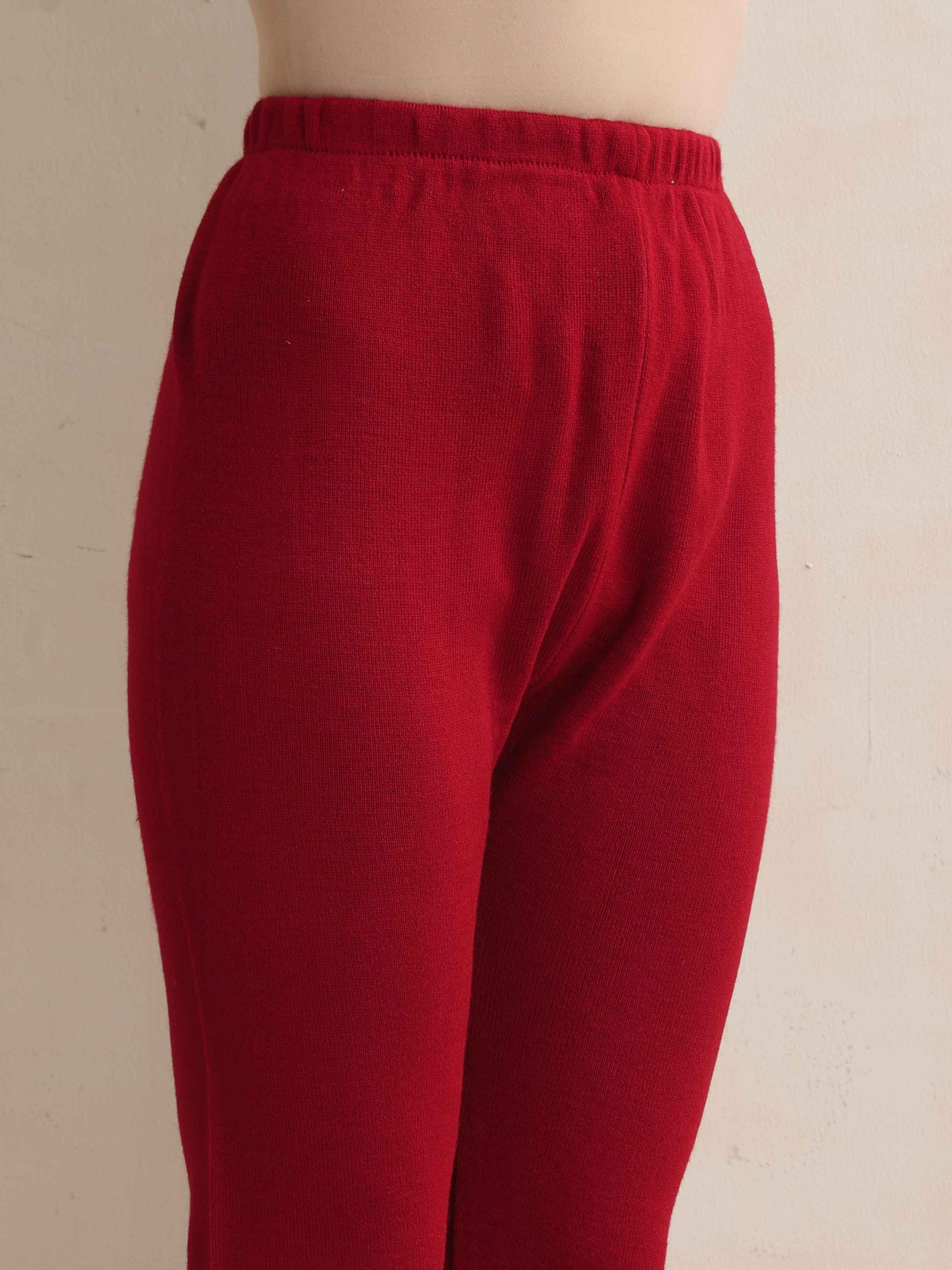 trueBrowns Maroon Woollen Leggings | Swadesiicart
