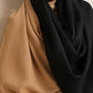 trueBrowns Black Reversible Woollen Stole | Swadesiicart