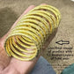 Tehzeeb Creations Women's Golden Viral Spiral Bangle For Girl And Women - Swadesiicart