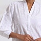 trueBrowns trueBrown White Cotton Schiffli Kurta Set | Swadesiicart
