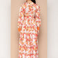 Ahalyaa Floral Printed Tie-Ups Crepe Empire Ethnic Dress | Swadesiicart