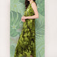 InWeave Women's Green Tie And Die Dress - Swadesiicart