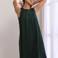 trueBrowns Dark Green Dobby Sleeveless Kurta Pant Set | Swadesiicart