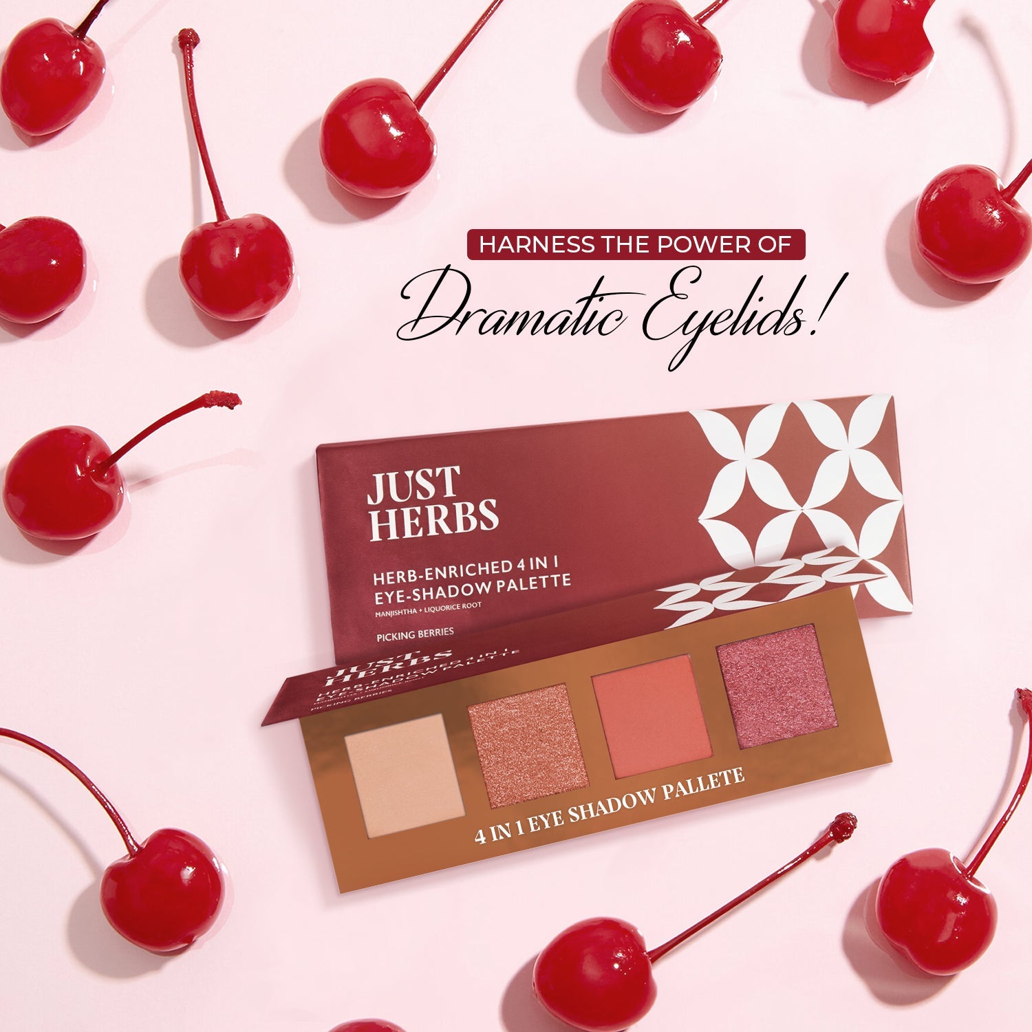 Herb Enriched 4-in-1 Eye-shadow Palette with Manjishtha and Liquorice Root (Copy)