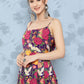 InWeave Women's Navy Bird Japanese Art Strappy Set - Swadesiicart