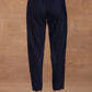 trueBrowns Midnight Blue Velvet Pant | Swadesiicart