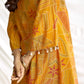 BulBul Ashka Chanderi Mustard Co-Ord Set - Swadesiicart