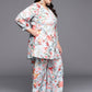 Ahalyaa Women Plus Size Printed Tunic with Palazzos | Swadesiicart