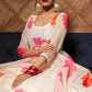 Pomcha Jaipur Carnation Off White Anarkali Set | Swadesiicart