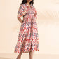 trueBrowns Carrot Cotton Ikat Dress | Swadesiicart