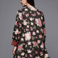 Ahalyaa Mandarin Collar Floral Print Crepe Tunic | Swadesiicart