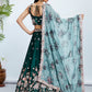 House of Panchhi Teal Pure Georgette Sequins And Thread Embroidery Lehenga Choli & Dupatta | Swadesiicart