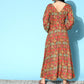 InWeave Women's Rust Edgy Print Dress - Swadesiicart