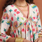 trueBrowns Off White Print Anarkali Kurta Co-ord Set - Swadesiicart