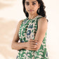 trueBrowns Green Cotton Ikat Sleeveless Co-ord Set - Swadesiicart