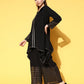 Ahalyaa Women Black Printed Tunic With Palazzos | Swadesiicart