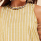 InWeave Women's Light Yellow Lurex Kantha Mandarin Neck Kurta Palazzo Set - Swadesiicart