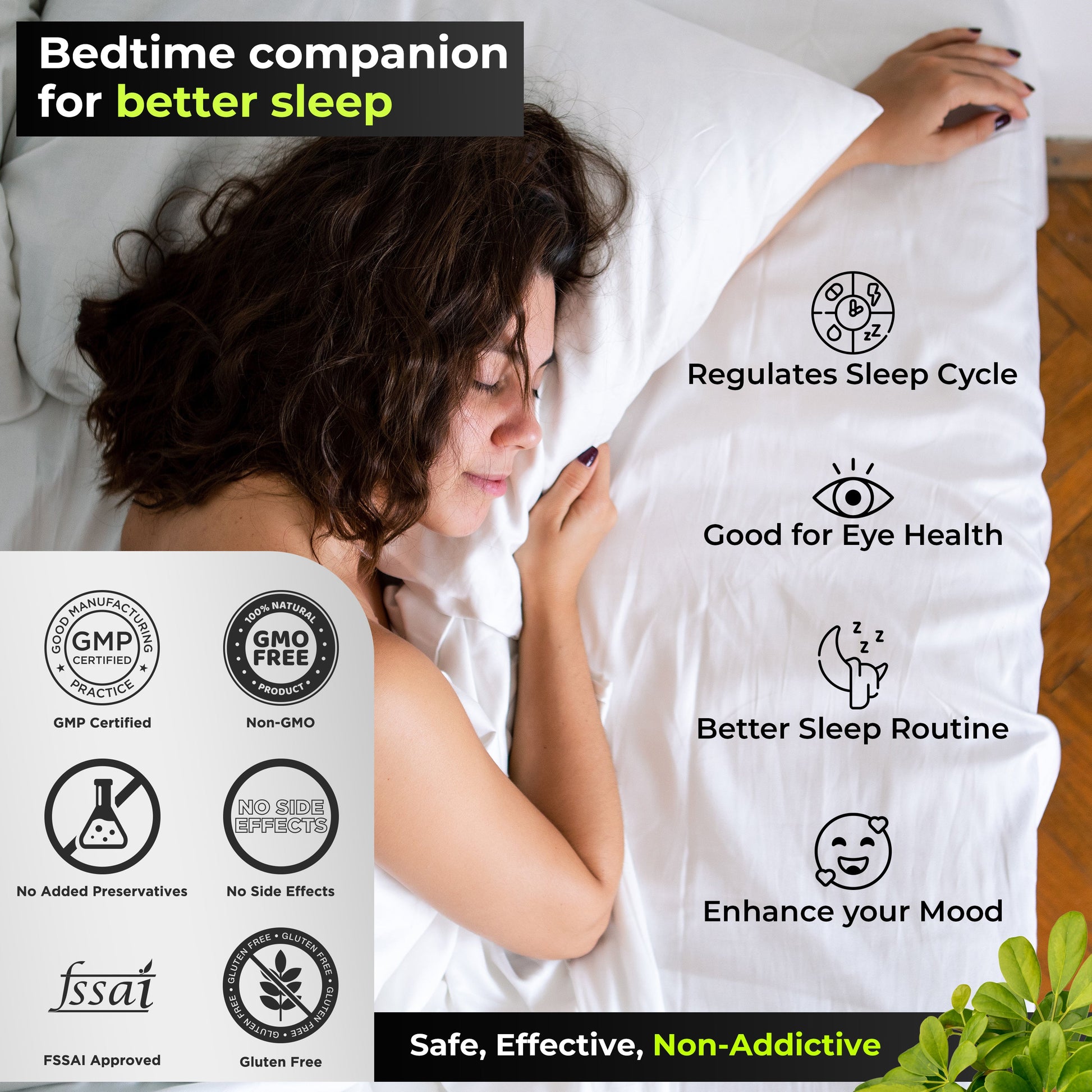 Health Veda Organics Melatonin Sleep & Relaxation Capsules - Swadesiicart