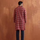 trueBrowns Men's Beige Printed Kurta | Swadesiicart