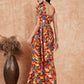 InWeave Women's Multi Color Trangle Skirt Saree - Swadesiicart