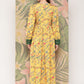 Ahalyaa Floral Printed Tie-Ups Crepe Empire Ethnic Dress | Swadesiicart