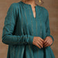 trueBrowns Deep Sea Gold Cotton Flared Co-Ord Set - Swadesiicart