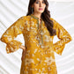 BulBul Preha Mustard Chanderi Co-Ord Set - Swadesiicart