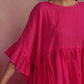 trueBrowns Pink Cotton Dobby Co-ord set - Swadesiicart
