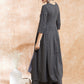 InWeave Women's Grey Chikankari Long Anarkali Kurta Sharara Set - Swadesiicart
