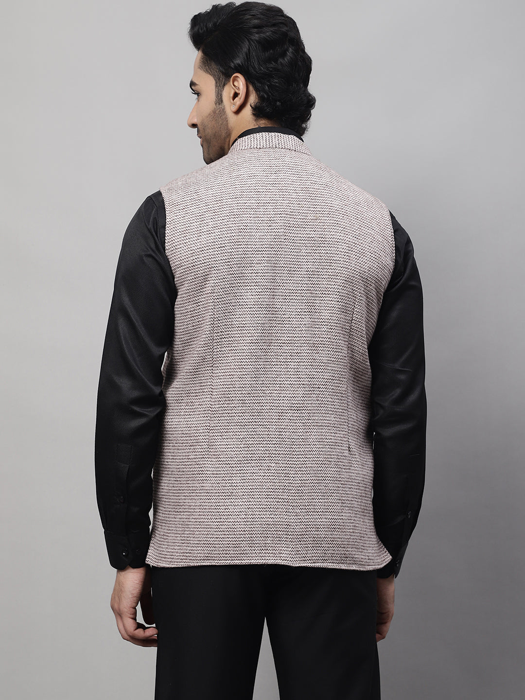 Even Apparels Men's Cream Pure Wool Nehru Jacket | Swadesiicart