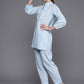 Ahalyaa Floral Print Gotta Patti Pure Cotton Ethnic Co-Ords - Swadesiicart