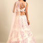 House of Panchhi Cream Net Sequins with heavy Zarkan embroidery Lehenga choli & Dupatta | Swadesiicart