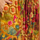 InWeave Mustard Multi Flower Harem Pant - Swadesiicart