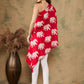 InWeave Women's Red Elephant Print Oneshoulder Top - Swadesiicart