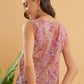 InWeave Pink Coral Floral Print W/U Top - Swadesiicart