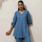 trueBrowns Blue Co-ord Set - Swadesiicart