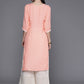 Ahalyaa Abstract Printed Pure Cotton Kurta with Lace Detail | Swadesiicart