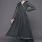 Ahalyaa Printed Angrakha Gotta Patti Kurta With Palazzos | Swadesiicart