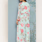 Ahalyaa Floral Printed Empire Kurta With Trousers | Swadesiicart