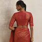 trueBrowns Maroon Gold Metallic Blouse | Swadesiicart