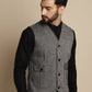 Even Apparels Men's Black Woolen Waistcoat With Patch Pocket | Swadesiicart