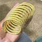 Tehzeeb Creations Women's Golden Viral Spiral Bangle For Girl And Women - Swadesiicart