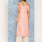 Ahalyaa Polka Dot Printed Organza Kurta | Swadesiicart