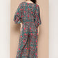 Ahalyaa Printed Basic Jumpsuit with Lace Inserts | Swadesiicart