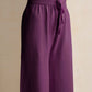 trueBrowns Purple Woollen Flared Pants | Swadesiicart