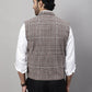 Even Apparels Men's Brown Pure Wool Nehru Jacket | Swadesiicart