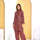 BulBul Pratiksha Red Co-Ord Set - Swadesiicart